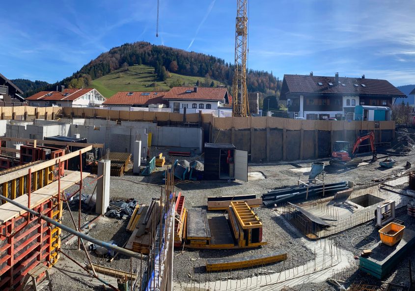 Blick über die Baustelle